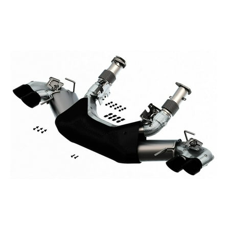 Borla S-Type Exhaust System for Chevrolet Corvette C8 2020-2025 with Black Chrome Tips