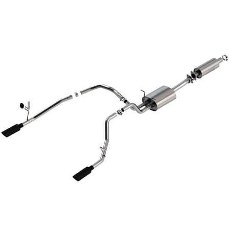 Borla 140852BC Cat-Back Single Truck Single Split Rear Exit Exhaust System Kit