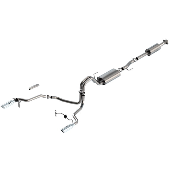 Borla 140862 Touring Cat-Back Exhaust System Fits 21 F-150 Fits select: 2021-2022 FORD F150