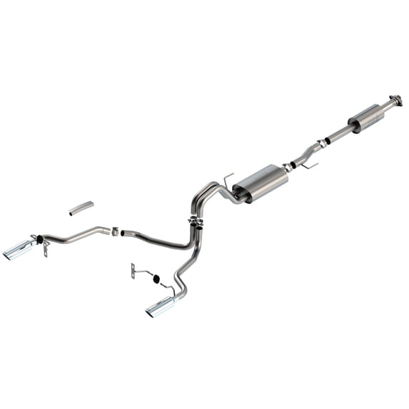 Borla 140862 Touring Cat-Back Exhaust System Fits 21 F-150 Fits select: 2021-2022 FORD F150