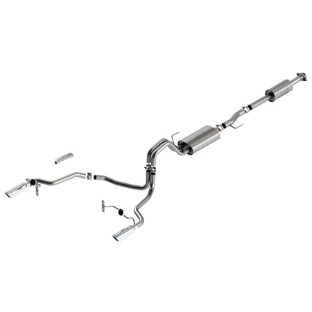 Borla 140865 Touring Cat-Back Exhaust System Fits 21 F-150 Fits select: 2021-2022 FORD F150