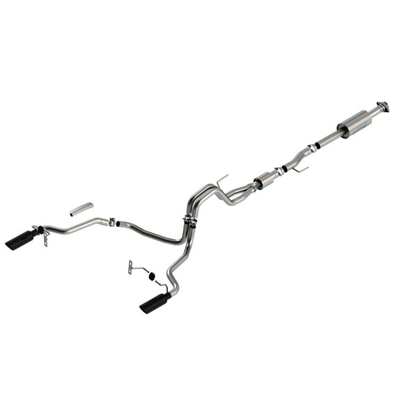 Borla 140866BC S-Type Cat-Back Exhaust System Fits 21 F-150 Fits select: 2021-2023 FORD F150