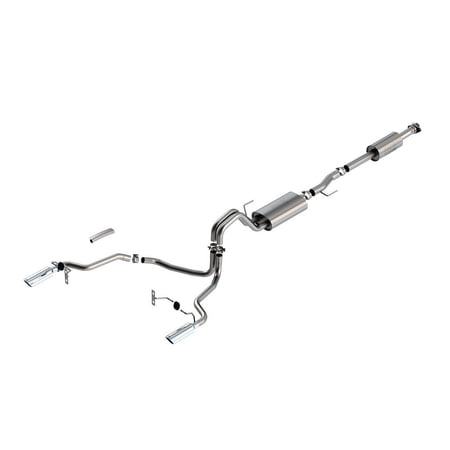 Borla 140879 Cat-Back Single Truck Single Split Rear Exit Exhaust System Kit