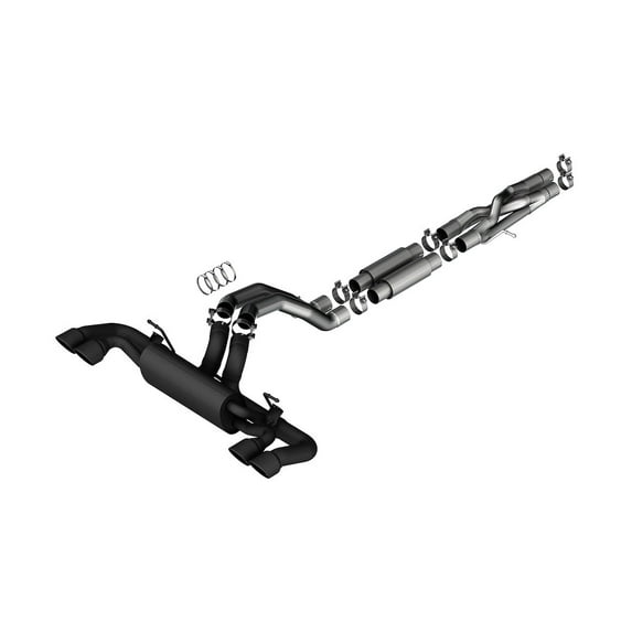 Borla 21-22 Jeep Wrangler Rubicon 392 6.4L V8 S-Type Cat-Back Exhaust System with Black Coated Tips