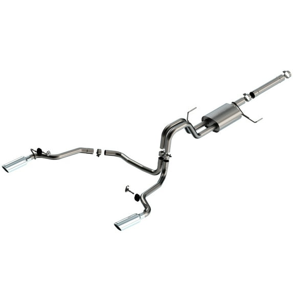 21-22 Ford F-150 Powerboost 3.5L V6 2WD & 4WD 4DR 3in, 2.25in S-TYPE Catback w/ Chrome Tip Borla 140903