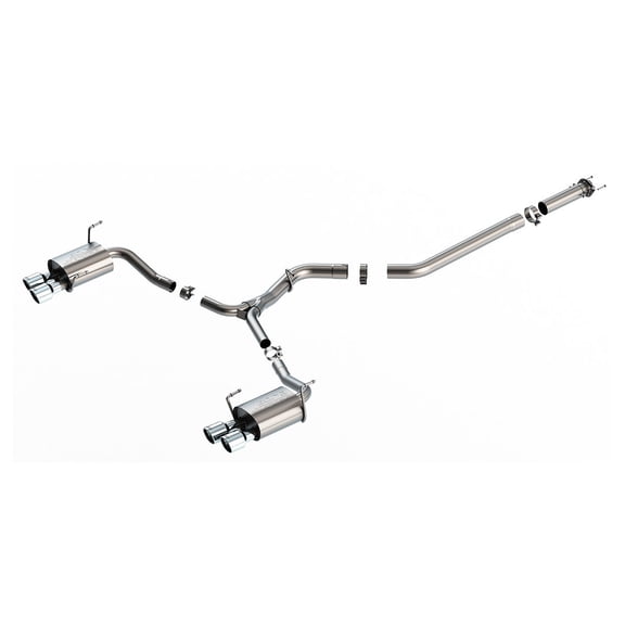 Borla S-Type Cat-Back Exhaust System for 2022-2025 Subaru WRX 2.4L Turbo AWD with Polished Tips