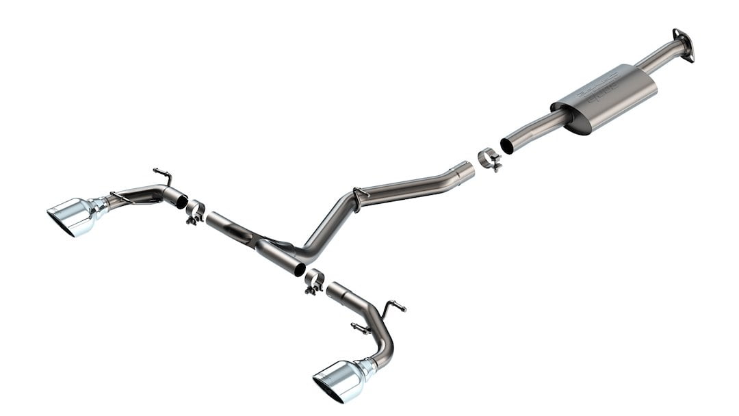 Borla S-Type Cat-Back Exhaust System for 2022-2025 Subaru BRZ and Toyota GR86 with Polished Tips