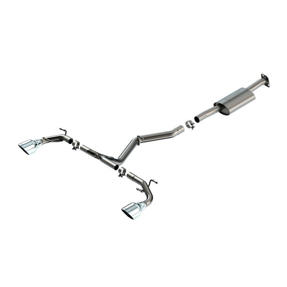 Borla S-Type Cat-Back Exhaust System for 2022-2025 Subaru BRZ and Toyota GR86 with Polished Tips