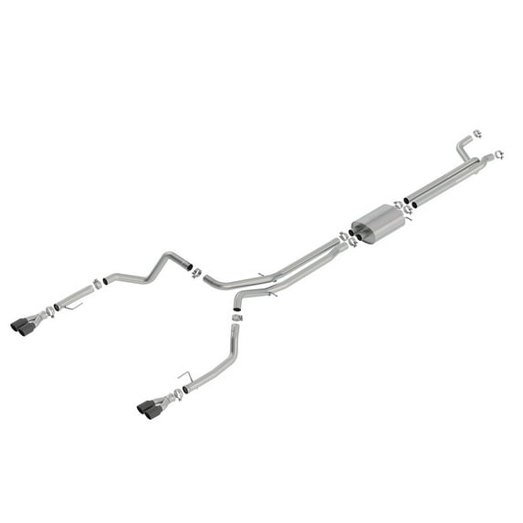 Borla 140779BC Cat-Back Dual Quad Split Rear Exit Exhaust System Kit