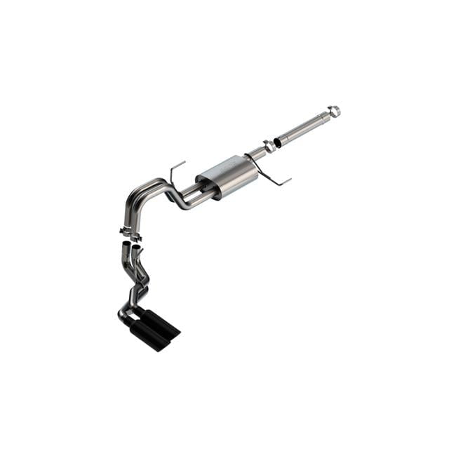 Borla S-Type Cat-Back Exhaust System for 2021-2025 Ford F-150 PowerBoost 3.5L V6 with Black Chrome Tips