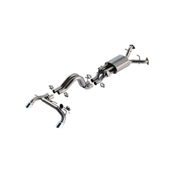 Borla 22-24 Ford Bronco Raptor V6 Turbo ATAK Cat-Back Exhaust System with 4-inch Chrome Tips 140934