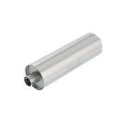 Borla B25-401158 Universal Touring Round Notched Exhaust Muffler, Brushed