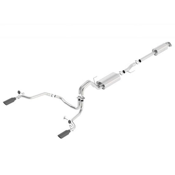 Borla Black & Chrome Cat-Back Touring Exhaust for 2015-2017 F-150 2.7-3.5L V6 EcoBoost 5.0L V8