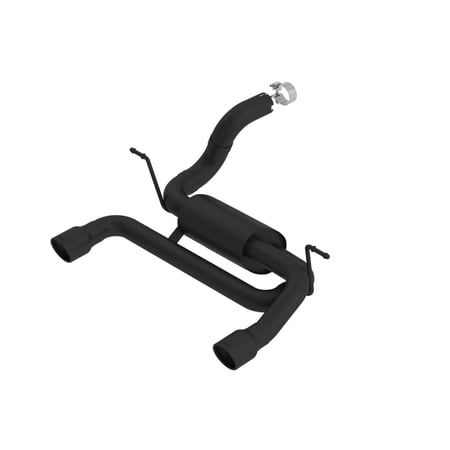 Borla S-Type Axle-Back Exhaust System for 2018-2025 Jeep Wrangler JL/JLU 2.0L Turbo with Black Tips