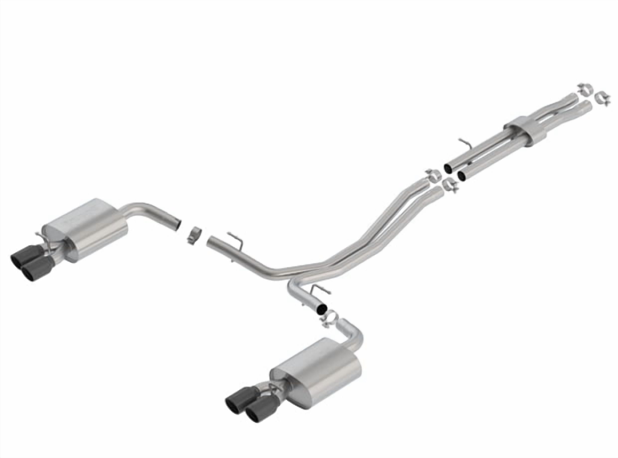Borla 140765BC Cat-Back Dual Split Rear Exit Exhaust System Kit