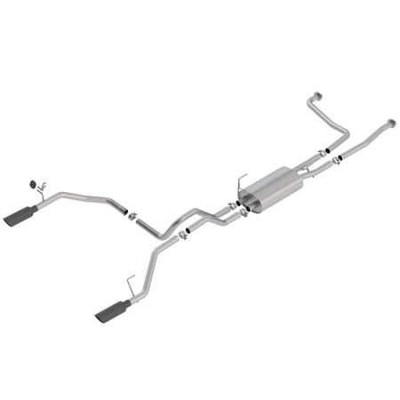 Borla S-Type Cat-Back Exhaust (Black Chrome) - 140796BC Fits select: 2017-2022 NISSAN TITAN