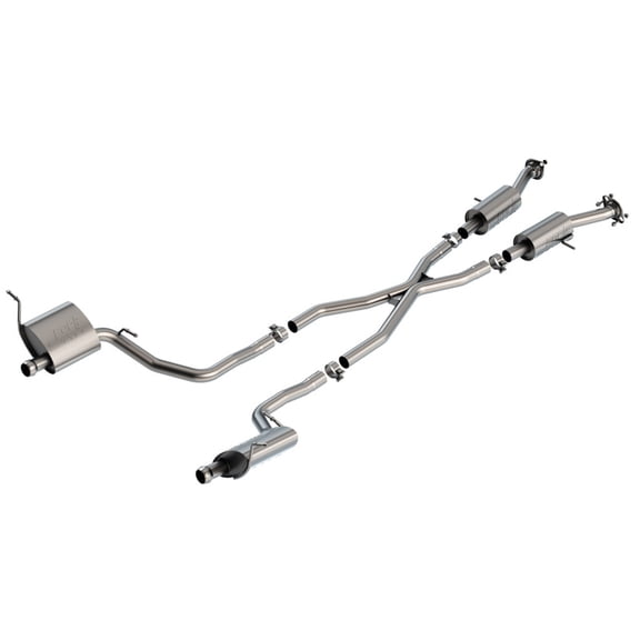 Borla 140836 S-Type Cat-Back Exhaust System for 2014-2021 Jeep Grand Cherokee High Altitude and Summit with 3.6L V6