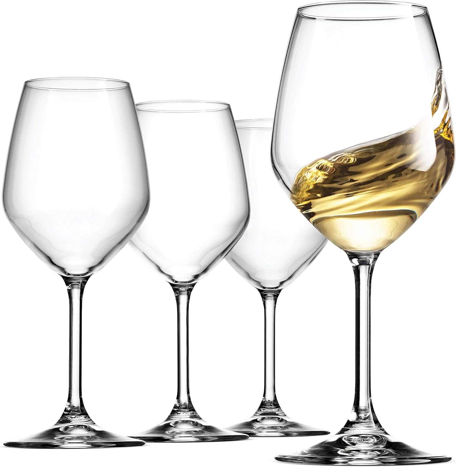 Bormioli Rocco 14.75 oz Crystal Clear White Wine Glasses Set of 4