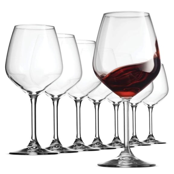 Bormioli Rocco 18 Oz Restaurant Red Wine Glasses – 8-Pc Drinking Glasses