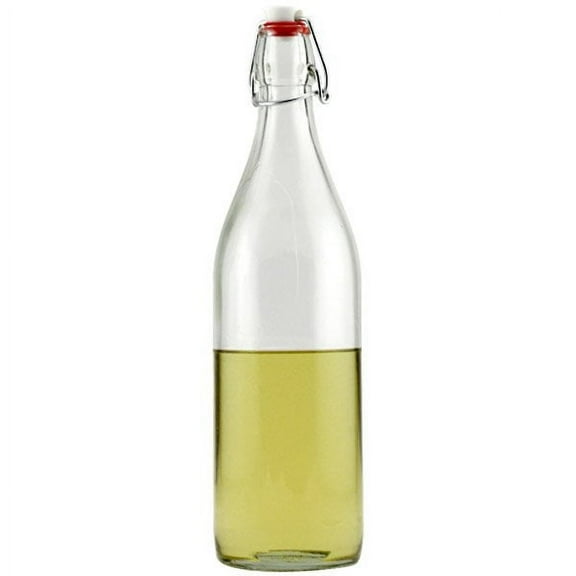 Bormioli Rocco 33.75oz Swing Top Giara Glass Bottle | Clear
