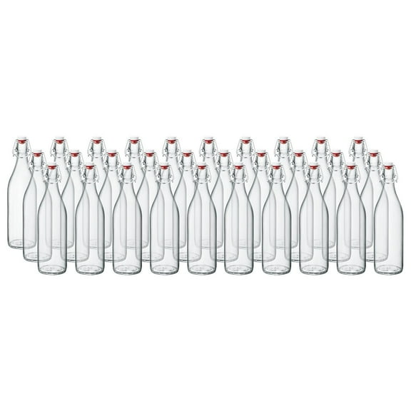 Bormioli Rocco 33.75oz Swing Top Giara Glass Bottles - Clear | 30-pack