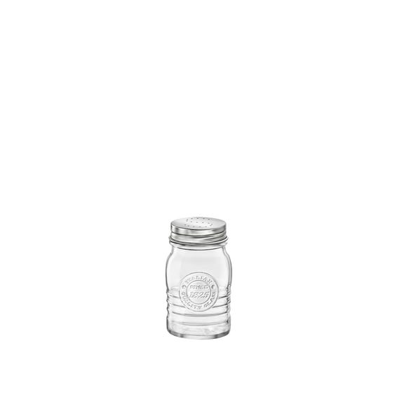 Bormioli Rocco 540629MTT121990 Officina1825 Jar with SALT Top, Set of 12, 9 oz, Clear