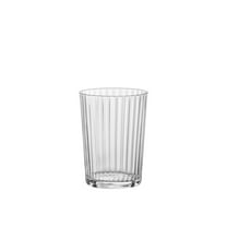 Bormioli Rocco Exclusiva Gin Fizz Glasses, Set of 12 - 17 Oz. Ribbed Drink Tumblers Made of Star Crystal Glass with XLT Treatment - Durable Cocktail Glasses for Daily Use, Dishwasher Safe