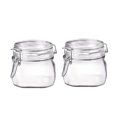thumbnail image 1 of Bormioli Rocco Fido Clear Glass Jar with 85 mm Gasket, 17.5 Fluid Ounces (Pack of 2), 1 of 6