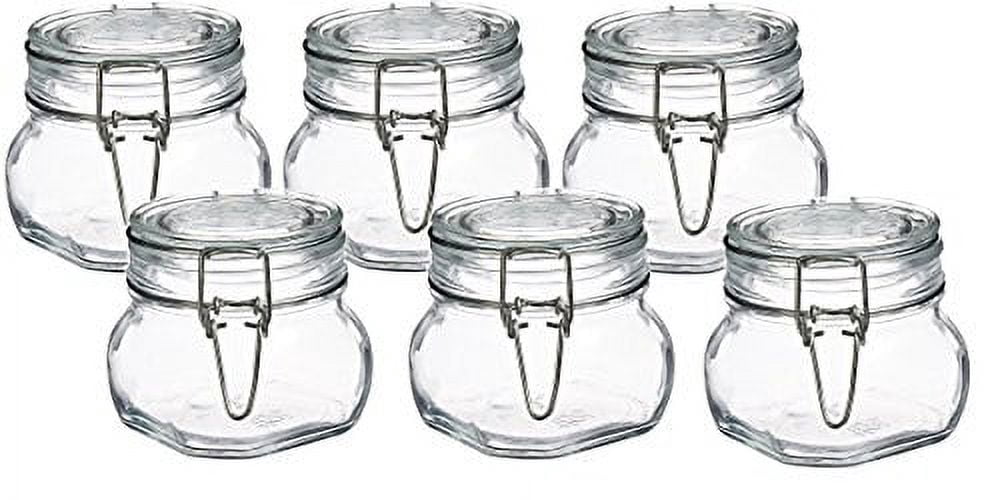 Bormioli Rocco Fido Einmachglas – 2er Set, 0,8 Quart (ca. 760 Ml), Klar, Spülmaschinenfest