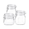 thumbnail image 1 of Bormioli Rocco Fido Glass Jars (17.5 Oz, 33.75 Oz & 25.25 Oz) - Airtight Storage Containers - Ideal for Pantry Storage, Gifting, Canning & Kitchen Organization, Made in Italy (Set of 3), 1 of 7