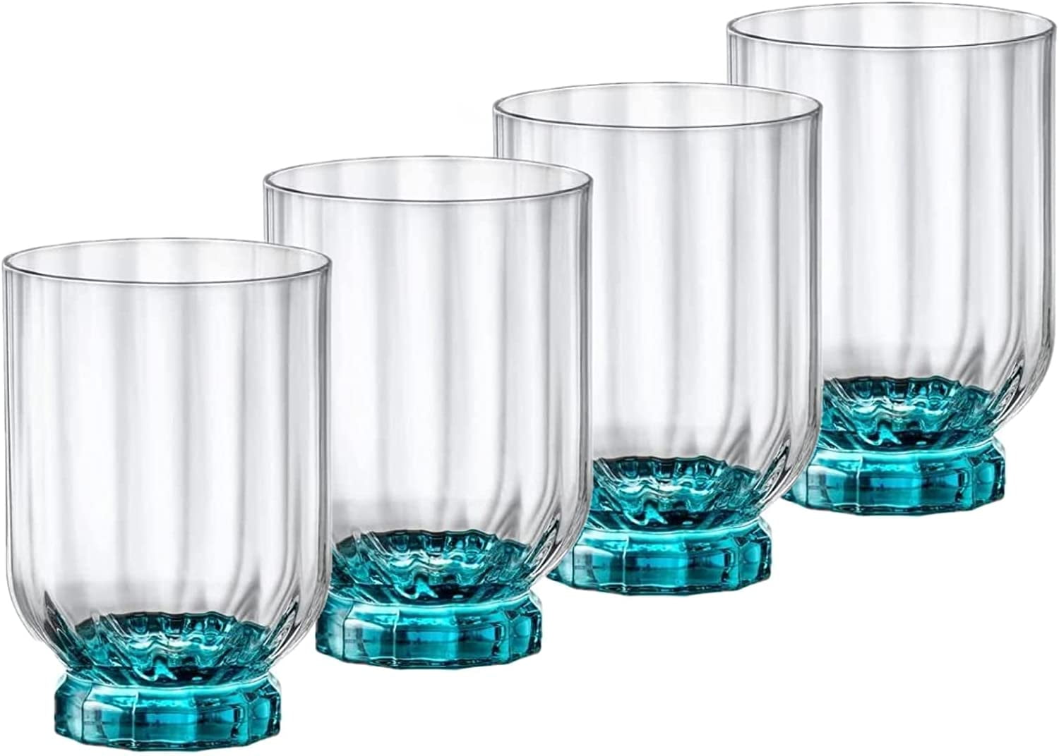 Bormioli Rocco Florian Set of 4 Double Old Fashioned Whisky Glasses