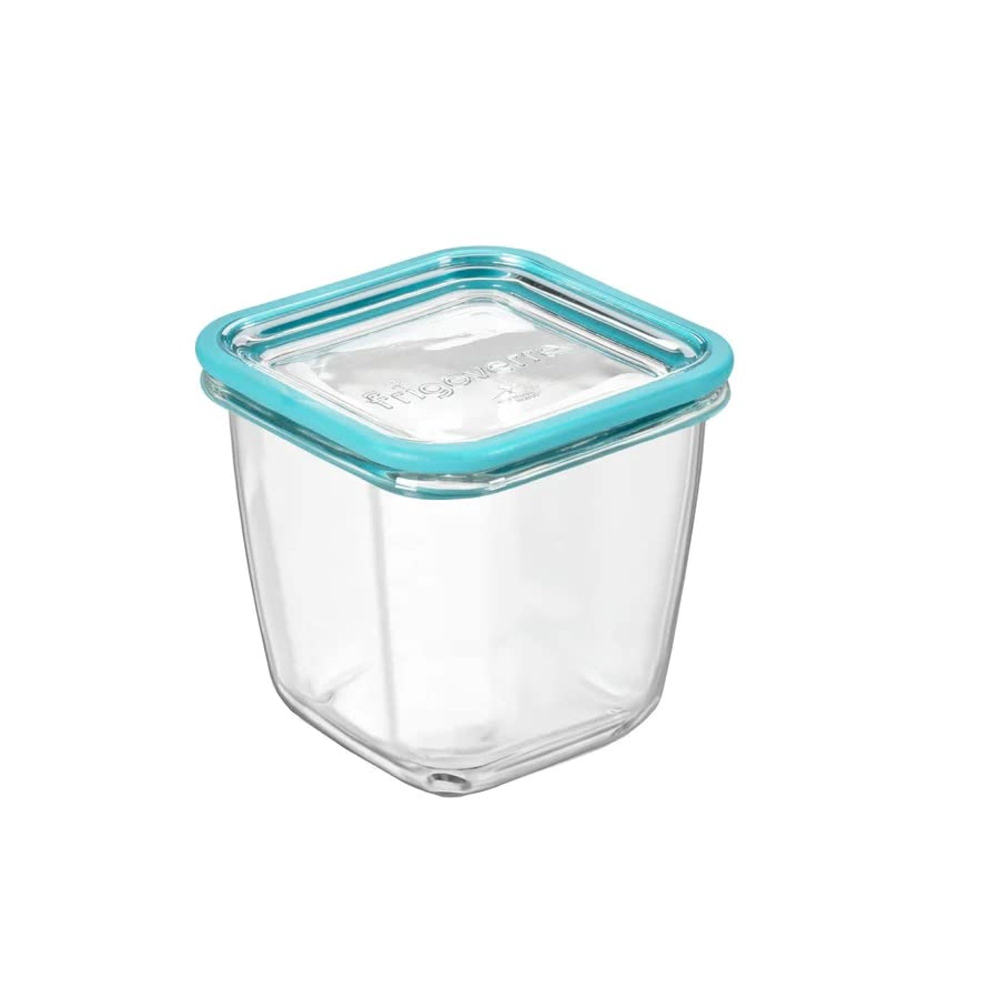 Frigoverre Blue Glass Food Storage Container - Microwave, Freezer & Dishwasher Safe | 8cm Height
