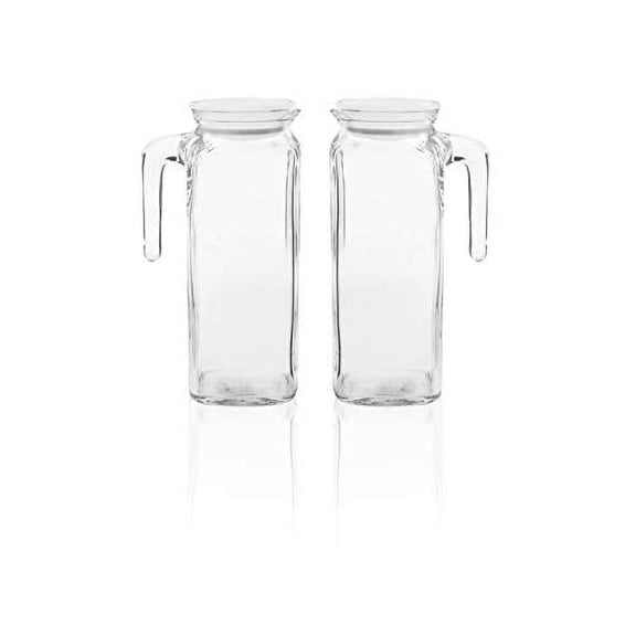 Bormioli Rocco Frigoverre Glass Jug - 33.75 Oz. White Lid Beverage Pitcher