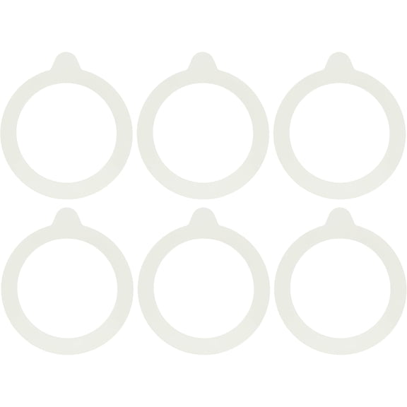 Bormioli Rocco Replacement Rubber Gaskets for Fido Jars, 3.5 Inch, Pack of 6