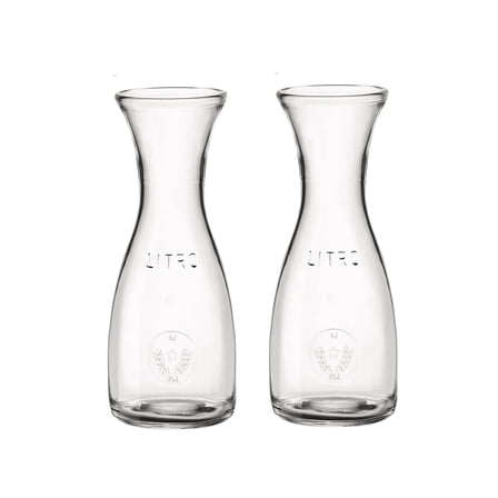 Bormioli Rocco Misura PZ Carafe, 8.5 oz - Set of 2