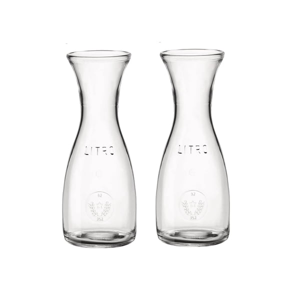 Bormioli Rocco Misura PZ Carafe, 8.5 oz - Set of 2
