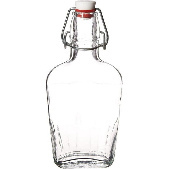 Bormioli Rocco Pocket Flask, 8.5 oz, Clear