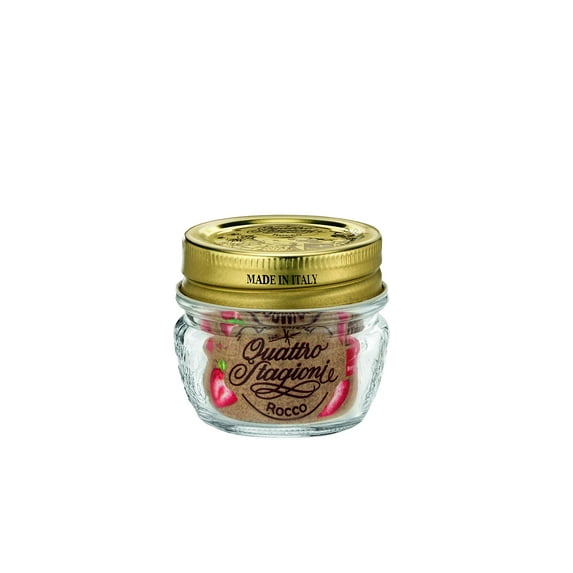 Bormioli Rocco Quattro Stagioni 1.3 oz. Mini Glass Jar with Lid, Clear, Set of 12