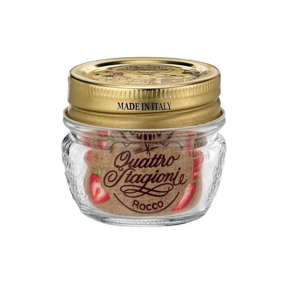 Bormioli Rocco Quattro Stagioni 2.7 oz. Mini Glass Jar with Lid, Clear, Set of 12