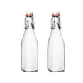 thumbnail image 1 of Bormioli Rocco Swing Top Glass Bottle (Set of 2) - 8.5 oz Kitchen Containers with Airtight Seal, Ideal for Homemade Dressings, Syrups, Infused Oils, Small-Batch Beverages - Glassware for Kitchen, 1 of 7