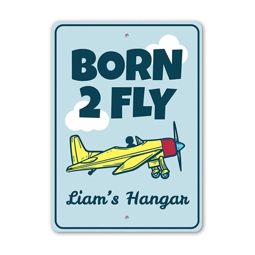 Born 2 Fly Kid's Room Sign Kid's Bedroom Sign Aviation Sign 8 x 12 ...