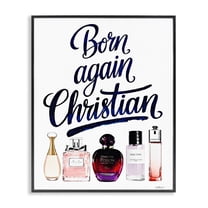 Born Again Christian Skincare Black Framed Giclee Art, design by Amanda Greenwood