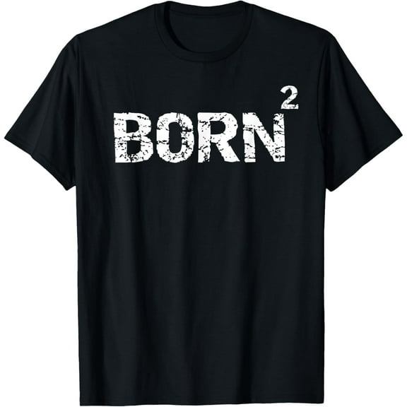Born Again Math Pun Christian Joke for Boys Born Squared T-Shirt
