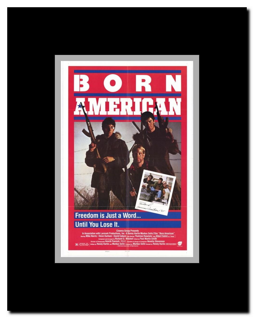 Born American Framed Movie Poster