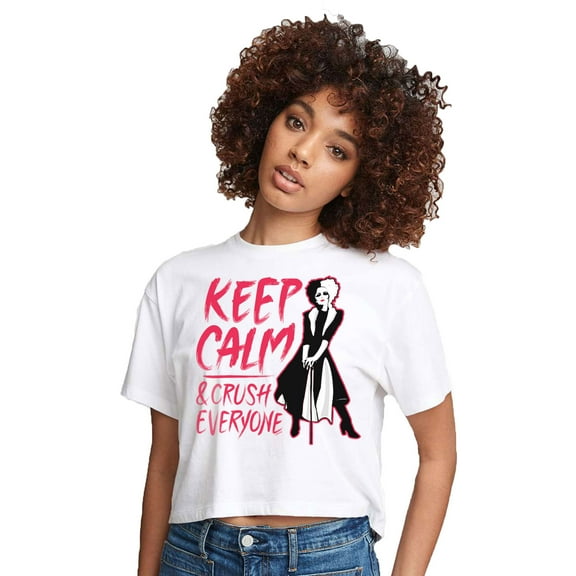 Born Bad - Juniors Cropped Cotton Blend T-Shirt