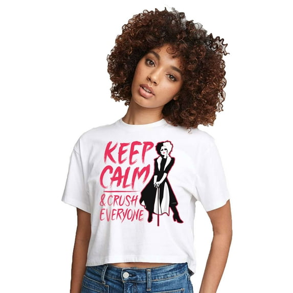 Born Bad - Juniors Cropped Cotton Blend T-Shirt