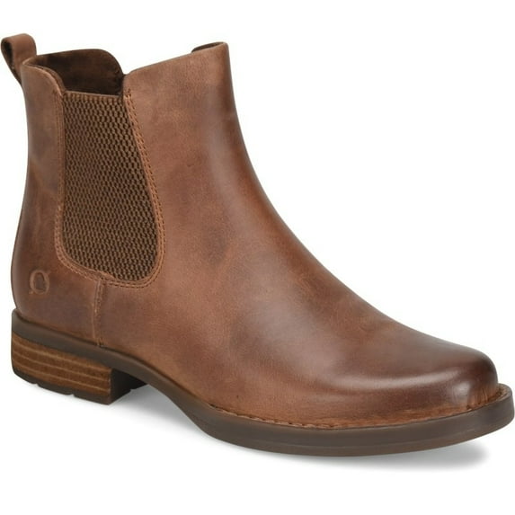 Born Brenta II Chelsea Boot Lion Full Grain Leather Brown Size BR0042106