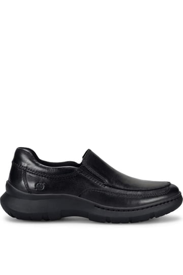Born Mens Size 10.5 Thaton Black Full Grain Leather Loafers Shoes Born Shoes Men Thaton in Dark Brown — Cabaline main image 4
