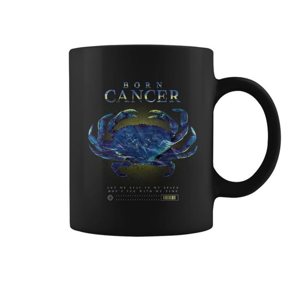 Born Cancer Graphic Design Printed Casual Daily Basic Coffee - Walmart.com