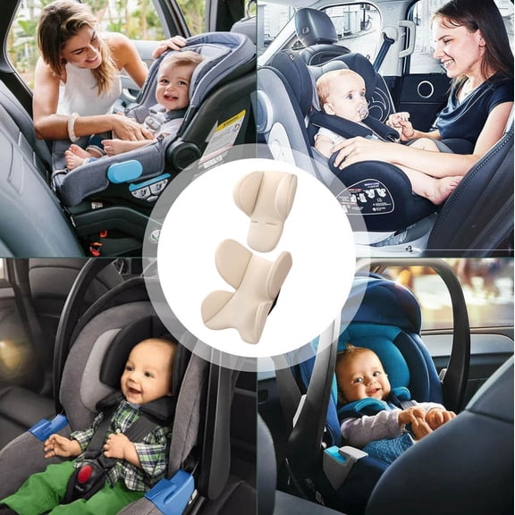 Car Seat Head and Neck Support Pillow Soft Insert Cushion Pad for Strollers Prams Pushchairs and Travel Systems